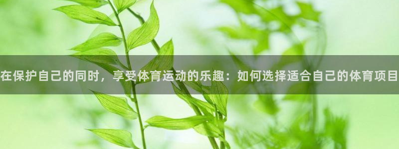 中欧体育最新地址：在保护自己的同时，享受体育运动的乐趣：如何选择适合自己的体育项目